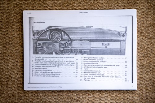 1978 Volkswagen Beetle 1303LS Karmann Cabriolet For Sale (picture 217 of 218)