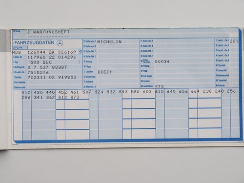 1987 Mercedes-Benz 500SEC C126 For Sale (picture 141 of 145)