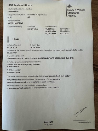 1973 Aston Martin V8 Series 2 RHD Manual For Sale (picture 128 of 154)