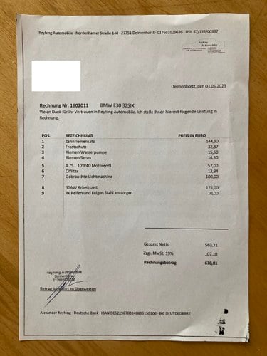 1990 BMW 325iX Touring Manual E30 For Sale (picture 195 of 197)