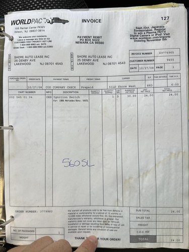 1986 Mercedes-Benz 560 SL R107 à vendre (picture 127 of 201)