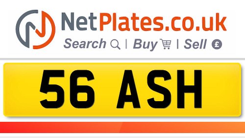 Private Registration 56 ASH - For Sale En Venta