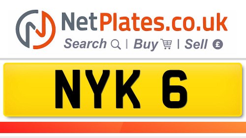 Private Registration NYK 6 - For Sale En Venta