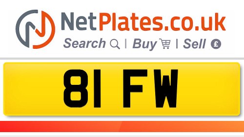 Private Registration 81 FW - For Sale Till salu