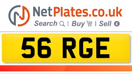 Private Registration 56 RGE - For Sale En Venta