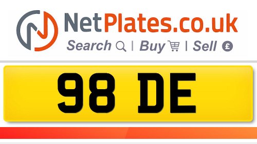 Private Registration 98 DE - For Sale À venda