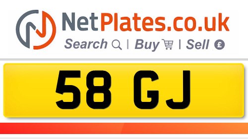 Private Registration 58 GJ - For Sale En Venta