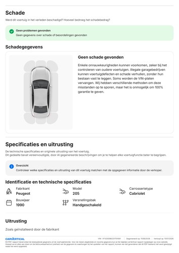 1988 Peugeot 205 CTI 1.6L Phase 2 In vendita (immagine 89 di 95)