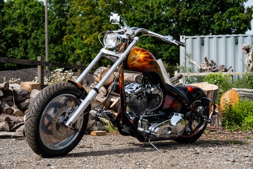 1993 Harley-Davidson Softail Evo Custom Chopper till salu (bild 1 av 104)