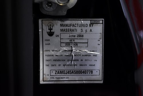 2008 Maserati GranTurismo zum Verkauf (Bild 95 von 109)