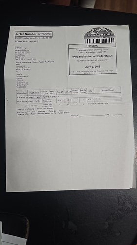 1967 Plymouth Fury III 5.2L V8 Automatic For Sale (picture 134 of 135)