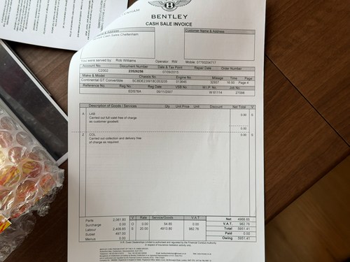 2007 Bentley Continental GTC - Mulliner Driving Specification à vendre (picture 328 of 328)