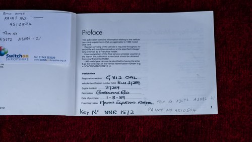 1989 Rolls-Royce Silver Spirit 2 - 63k miles from new Te koop (foto 232 van 250)