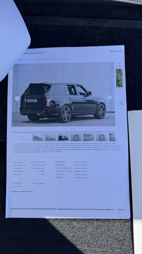 2014 Land Rover Range Rover Autobiography Overfinch à vendre (picture 111 of 143)
