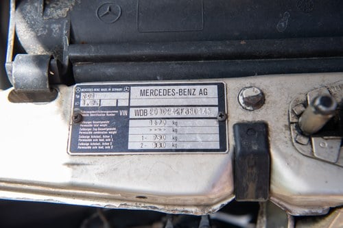 1991 Mercedes-Benz 190E (W201) till salu (bild 125 av 212)