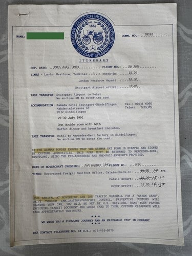 1991 Mercedes-Benz 190E (W201) till salu (bild 204 av 212)