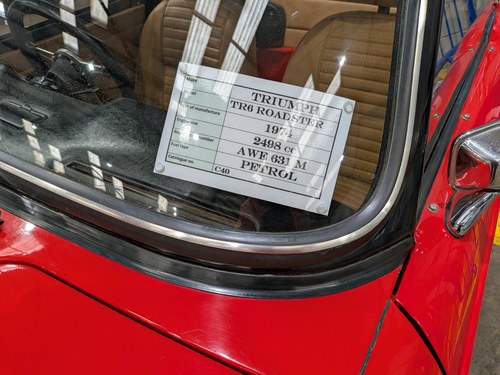 1974 Triumph TR6 PI 175BHP Ex Museum car Te koop (foto 95 van 230)