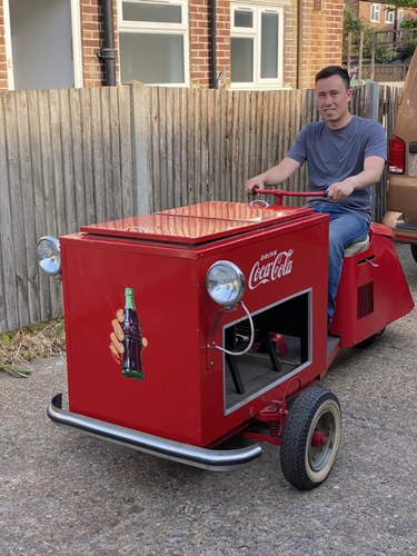 1947 Cushman Coca Cola Delivery 3 Wheeler, With 1947 Coke. VENDIDO