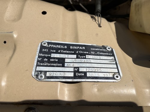 1972 Renault 4 Rare Sinpar 4x4 In vendita (immagine 64 di 94)