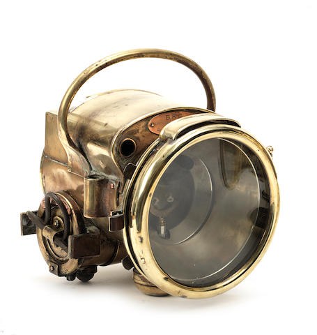 A BRC ALPHA NO.10 SELF GENERATING ACETYLENE HEADLAMP For Sale by Auction