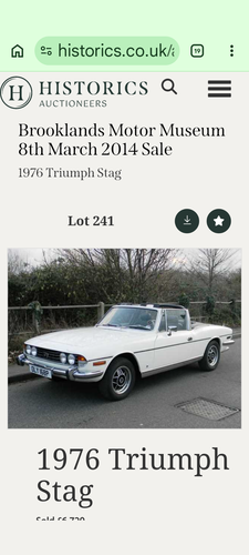 1976 Triumph Stag Mark 2 - Automatic Te koop (foto 79 van 91)