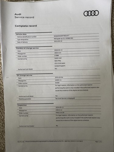 2015 Audi R8 5.2 V10 Spyder - 29,530 Miles For Sale (picture 211 of 227)