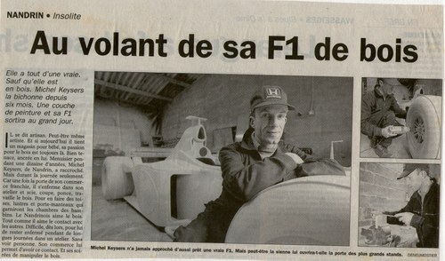 2001 Formula One Wooden Race Car Display Piece à vendre (picture 72 of 139)