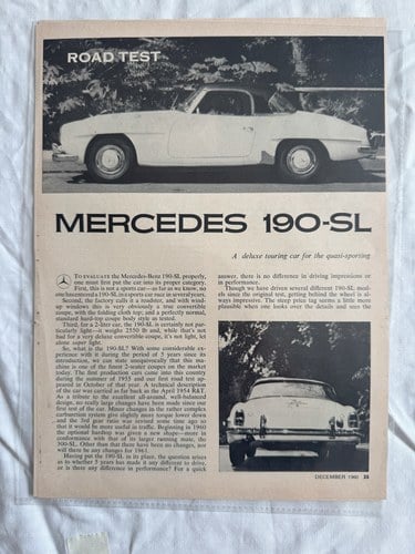 1958 Mercedes-Benz 190SL W121 RHD For Sale (picture 141 of 186)