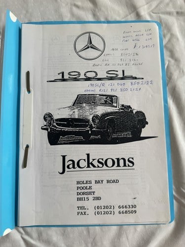 1958 Mercedes-Benz 190SL W121 RHD For Sale (picture 153 of 186)
