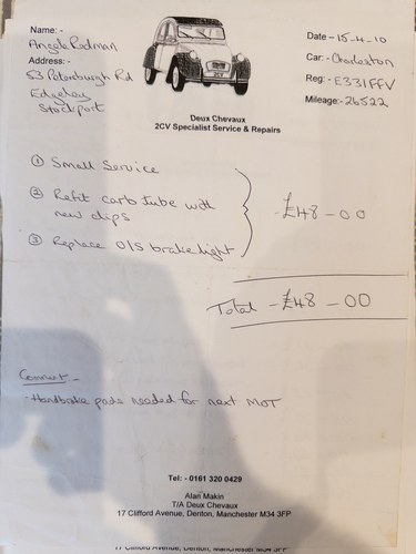 1987 Citroën Charleston 2CV6 For Sale (picture 264 of 296)