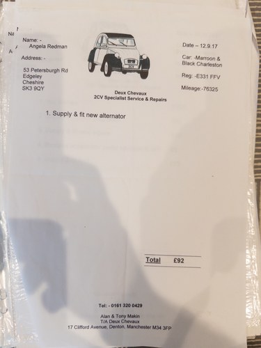 1987 Citroën Charleston 2CV6 For Sale (picture 287 of 296)