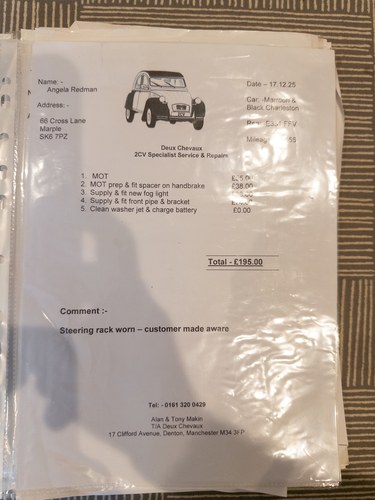 1987 Citroën Charleston 2CV6 For Sale (picture 295 of 296)