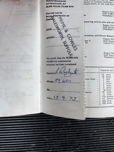 1963 Rover 110 zum Verkauf (Bild 164 von 177)