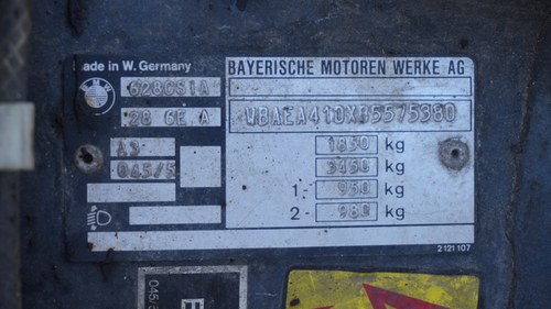 1981 BMW 628 CSi E24 à vendre (picture 97 of 118)