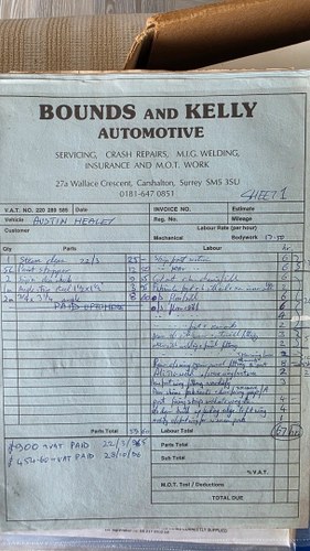 1964 Austin Healey 3000 MK2 BJ7 RHD à venda (imagem 146 de 165)