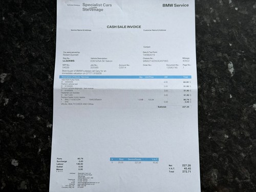 2002 E39 BMW 5 Series 525i - 1 Owner zum Verkauf (Bild 232 von 244)