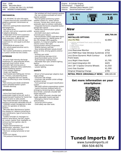 2008 Mercedes-Benz S550 (W221) Sedan 5,5L V8 “AMG Sport” In vendita (immagine 110 di 121)