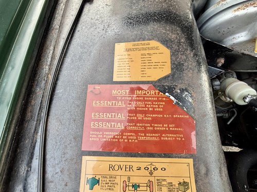 1973 Rover P6 2000 Manual till salu (bild 139 av 159)