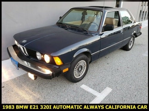 1983 BMW E21 320i Coupe dry Cali Car Auto Blue(~)Tan For Sale