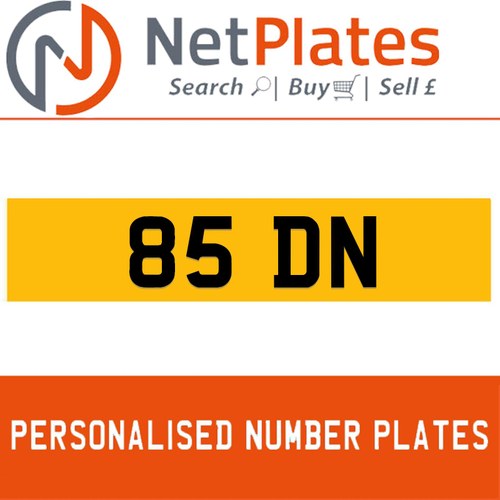 85 DN Private Number Plate On DVLA Retention Ready To Go In vendita