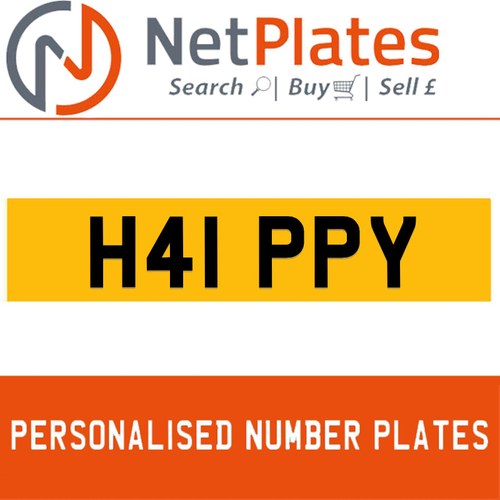 H41 PPY Private Number Plate On DVLA Retention Ready To Go In vendita