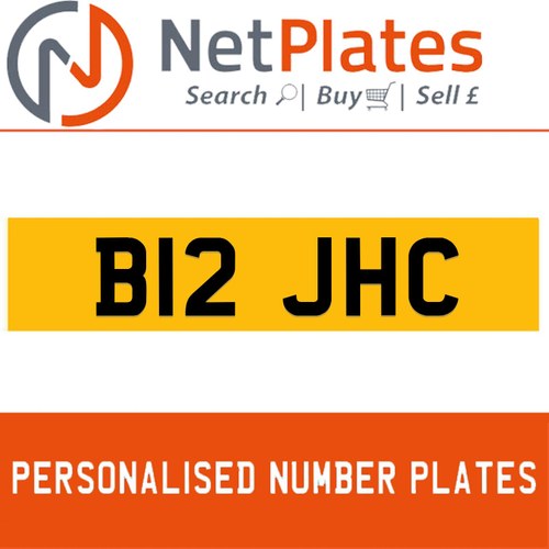 B12 JHC Private Number Plate On DVLA Retention Ready To Go In vendita