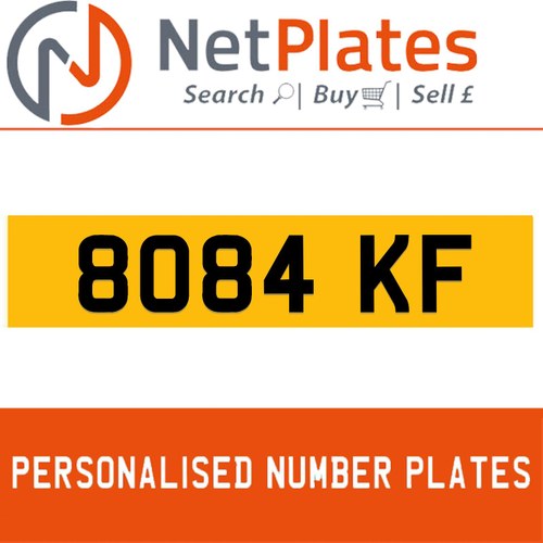 8084 KF Private Number Plate On DVLA Retention Ready To Go For Sale