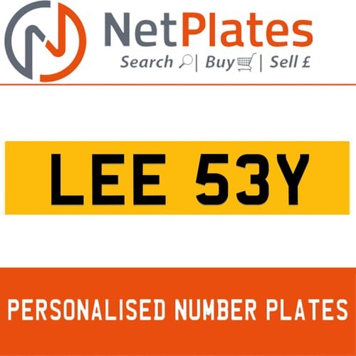 LEE 53Y Private Number Plate On DVLA Retention Ready To Go For Sale