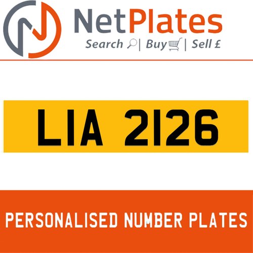 LIA 2126 Private Number Plate On DVLA Retention Ready To Go In vendita