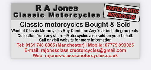 1955 Classic Motorcycles Wanted & For Sale Parts Supplied In vendita