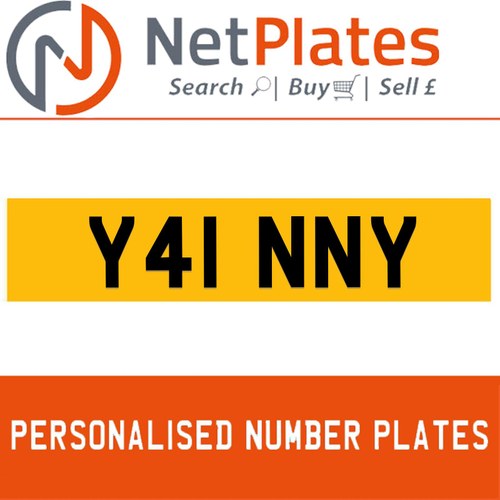 Y41 NNY Private Number Plate On DVLA Retention Ready To Go For Sale