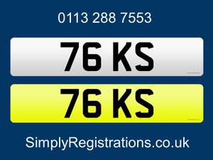 76 KS - Private number plate For Sale (picture 1 of 1)