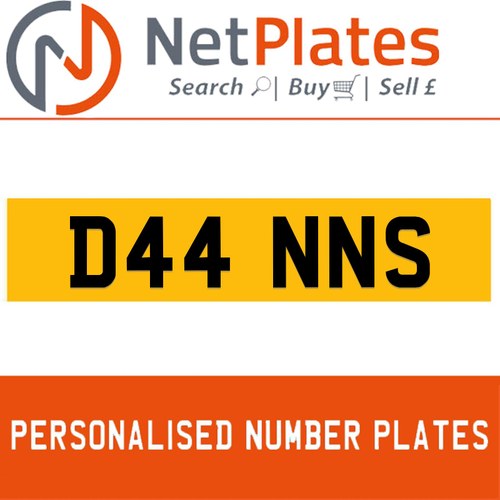 D44 NNS(DANNS) PERSONALISED PRIVATE CHERISHED DVLA In vendita