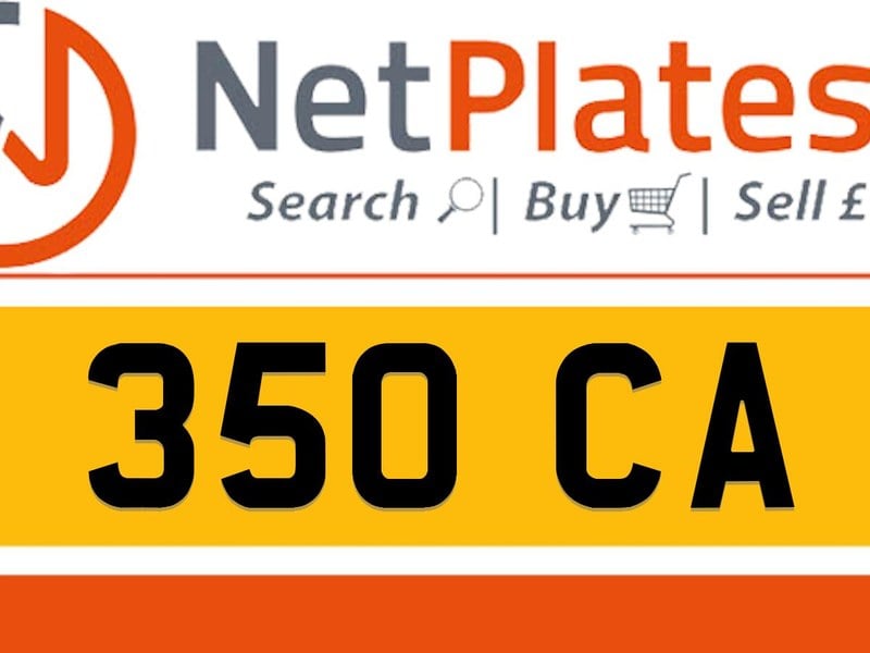 350 CA Private Number Plate On DVLA Retention Ready To Go